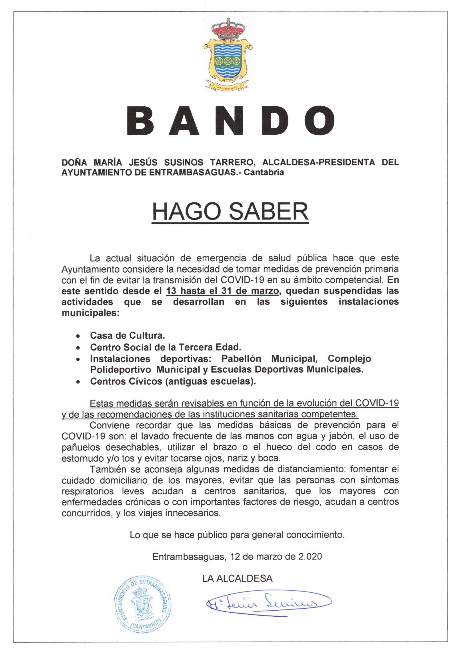 Bando covid19