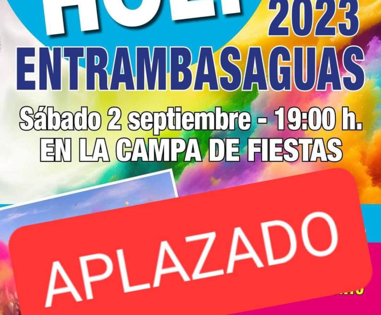 APLAZADO EL FESTIVAL HOLI!!!!
