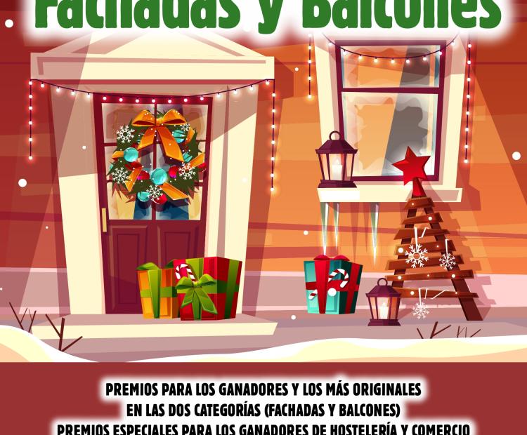 Concurso de decoración de fachadas y balcones navideños.