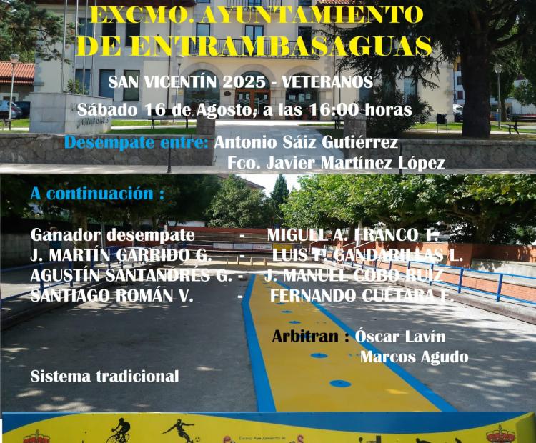 Final de Bolos de Veteranos. San Vicentín 2025