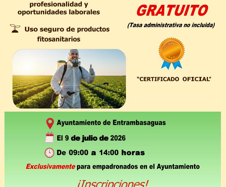 Renovación carnet fitosanitario básico.