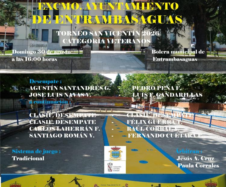 BOLOS · Torneo San Vicentín "Veteranos"