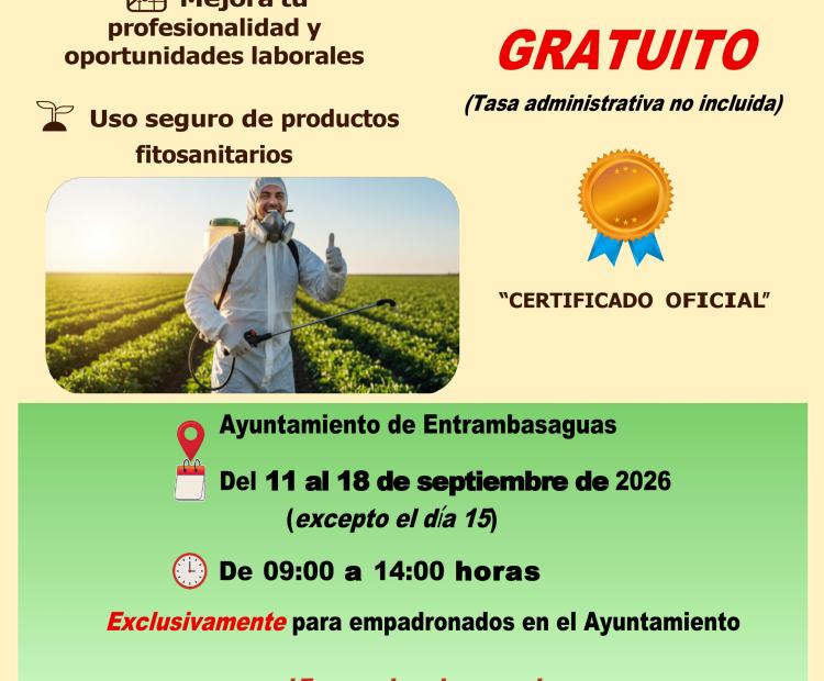 Emisión carnet fitosanitario básico.
